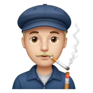 Göz vuruma başınada papaq ağzın da siqaret sticker