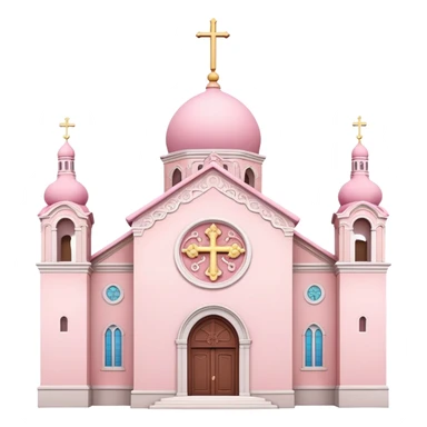 Pink Christian church sticker