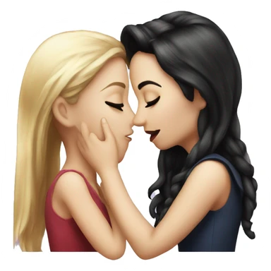 Bella and Alice from twilight kissing sticker