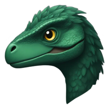 dark green raptor sticker
