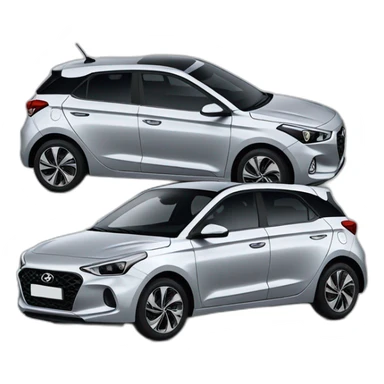 Hyundai i20 silber sticker