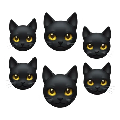black metal cat sticker