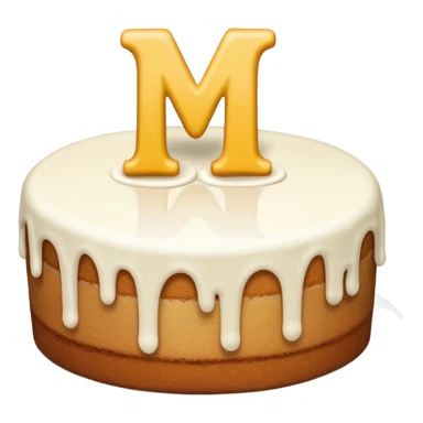 I want a cake with the letters: M & H on it  sticker