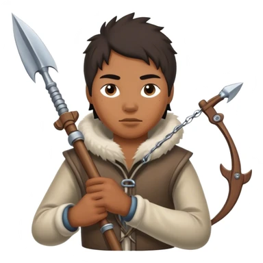 Inuit with harpoon sticker