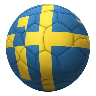 Sweden flag ball sticker
