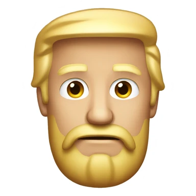 Donald Trump with beard sticker