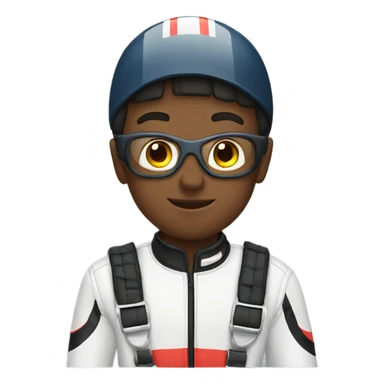 A boy karting  sticker