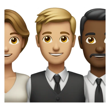 2 guys one girl sticker