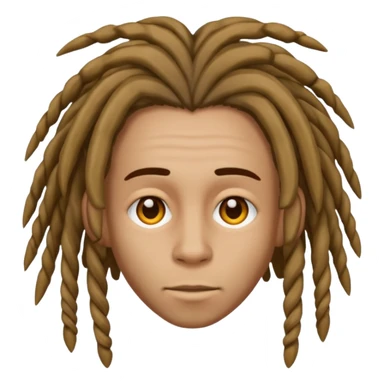 Nonchalant dread head  sticker