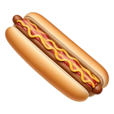 bacon wrapped hotdog on a plate sticker
