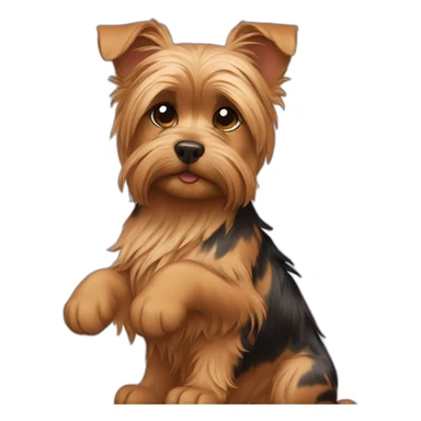 Bengal-and-yorkie-hugs sticker