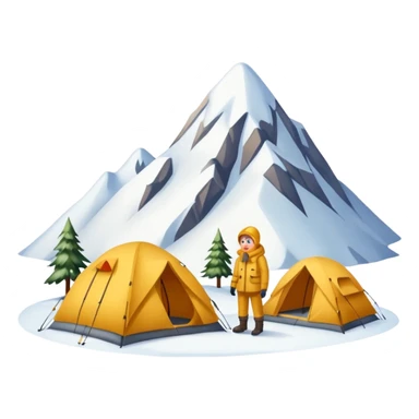 Snowy Peak Camp sticker