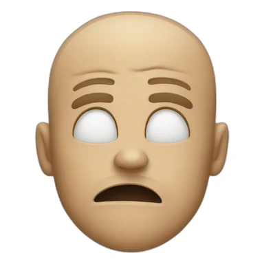 Aggressive depicts a face with a hand over the mouth sticker