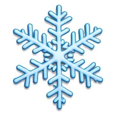 a more detailed snowflake  sticker