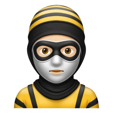 A Robber that just robes a bank** and that has yellow and black stripes sticker