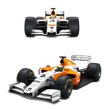  livery mclaren formula 1 car with number 4 sticker