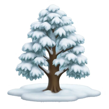 snow tree sticker