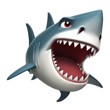 angry spotify shark sticker