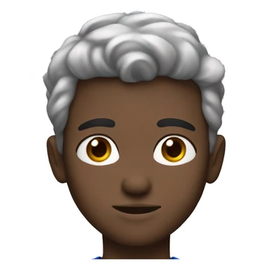 a brow clair haïr boy with blue eyes  sticker