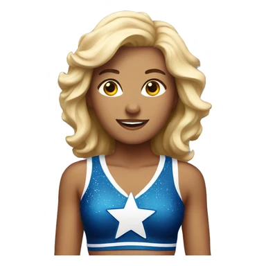 All star cheerleader sticker
