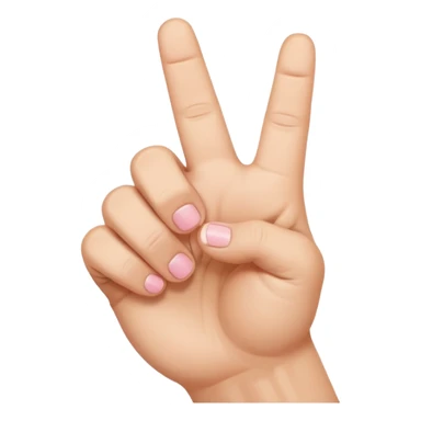 Closed fist with pinky finger sticking up sticker