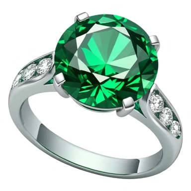 glitter esmerald married ring sticker