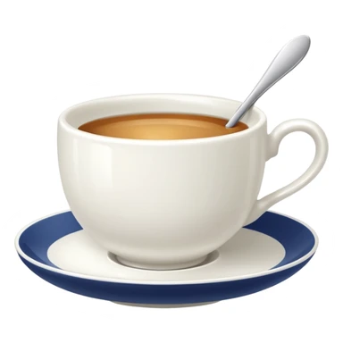 Te  taza blanca sticker