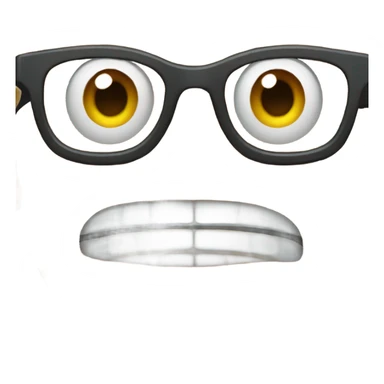 Stupid face with eye glasses stupid face sticker