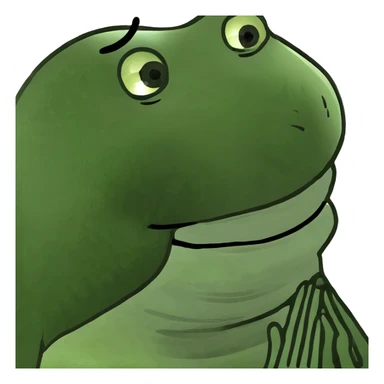 Guy with hands around neck laughing  sticker