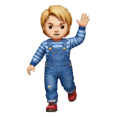 chucky corriendo sticker