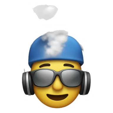 The words Team Tunes with smoke in the background sticker