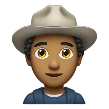 Frank, young of south America sticker