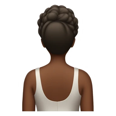 Woman with a very big wide large back sticker