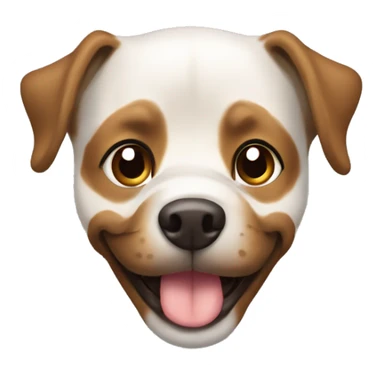 Perro de aguas español, cara marrón, sonriente, ojos color miel sticker