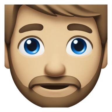 blue eyed man with beard sticker