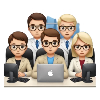 office room of programmers sticker