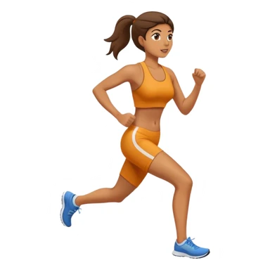 Jogging woman sticker