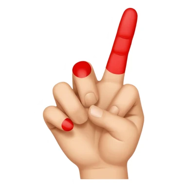 peace sign hand sticker