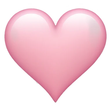 light pink heart sticker