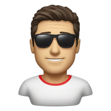 Robert Lewandowski with sunglasses sticker