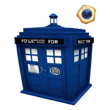 Tardis in Flight sticker