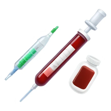 blood test in lab no microscope sticker