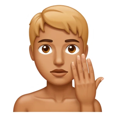 Tan lips sweating fingers sticker