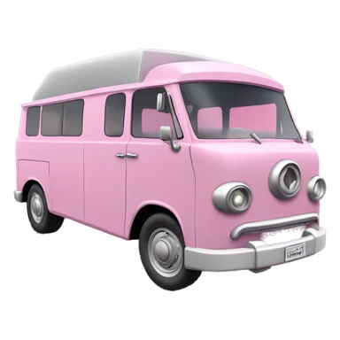 Tall Barbie wide-fender Papercraft long step-van  sticker