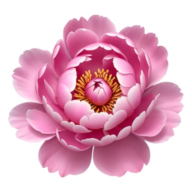 peony flower sticker