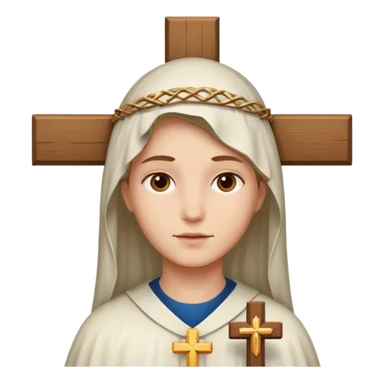 Cross catholic sticker