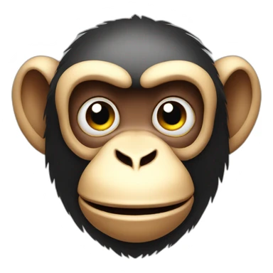 Funny looking monkey sticker