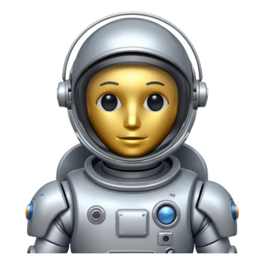 robot in astronaut suit sticker