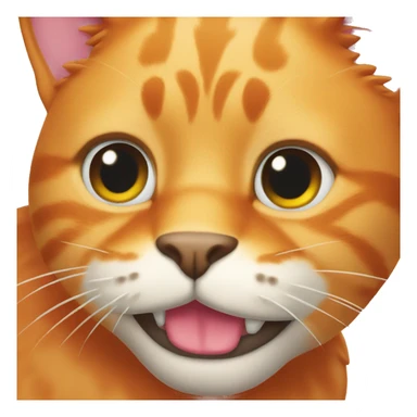 Big fat orange cat with white chest sticker