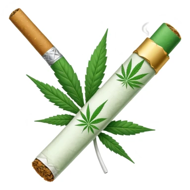a joint, green cigarrete, like the wpp one sticker